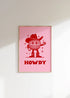 HOWDY COWBOY WALL ART PRINT