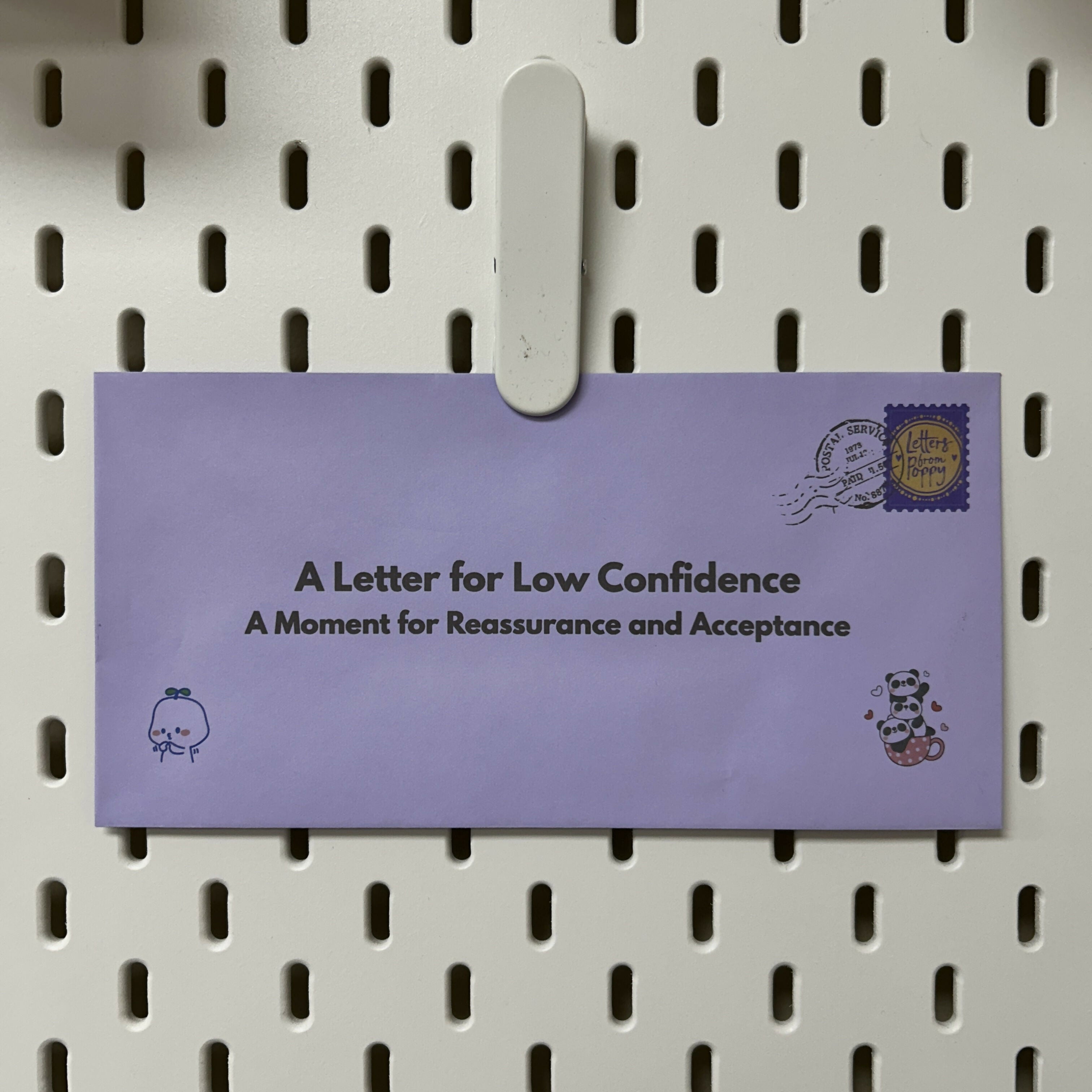 Low Confidence Letter for Reassurance and Acceptance