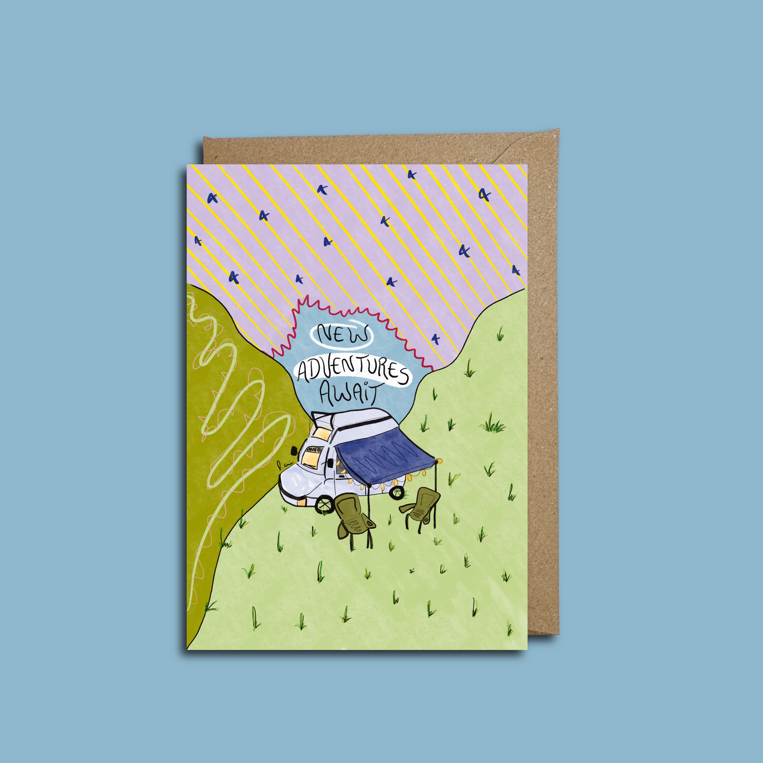 New Adventures Await A6 Card