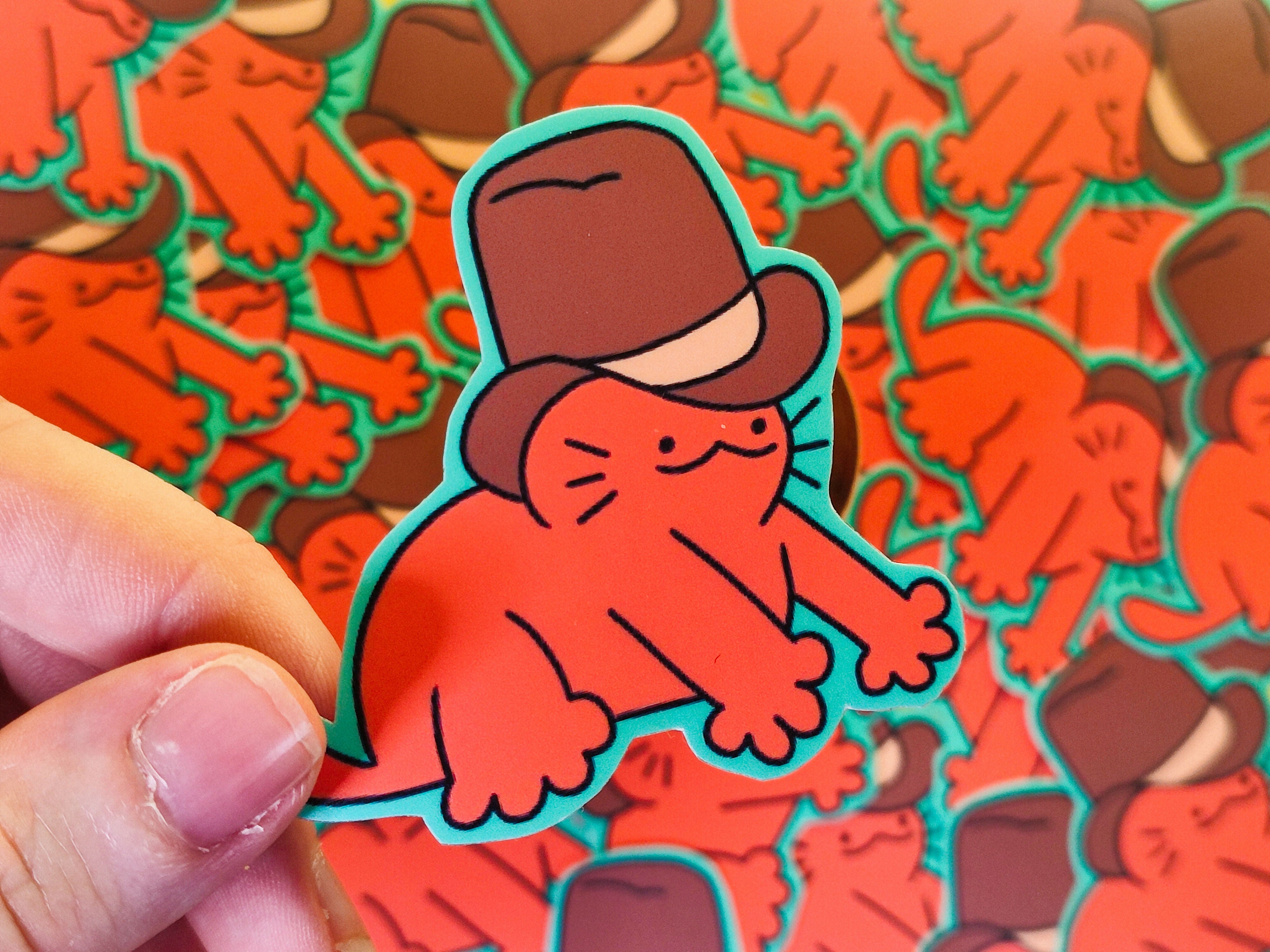 Cowboy Cat Vinyl Sticker