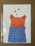 A4 print - Cat In A Cosy Jumper