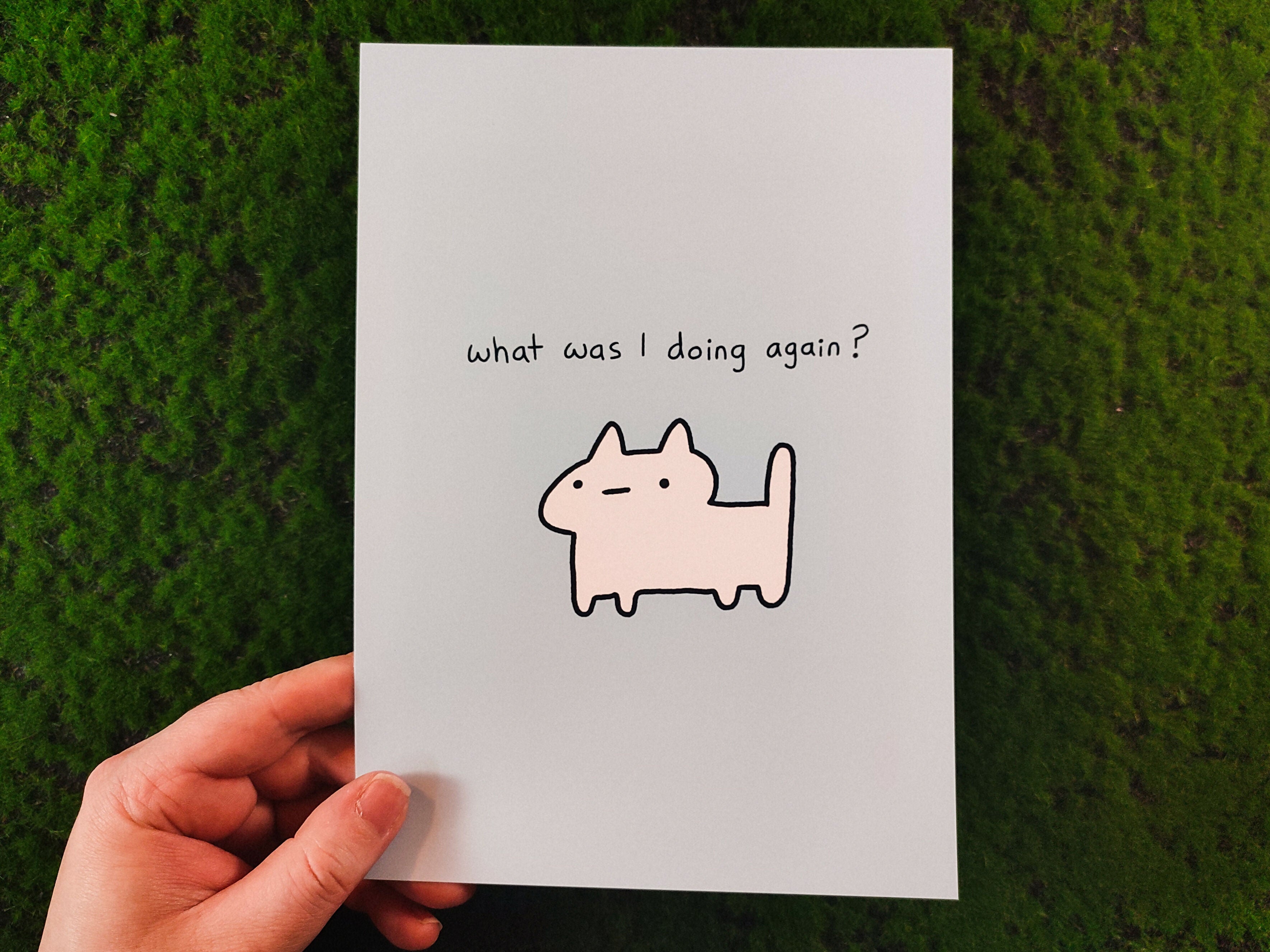 What Was I Doing Art Print