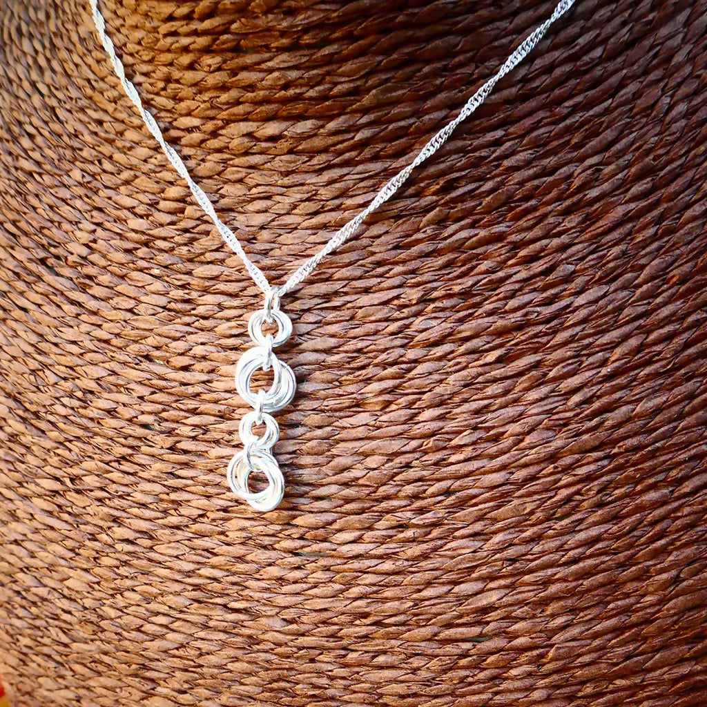 Sterling Silver Trinity Drop Pendant