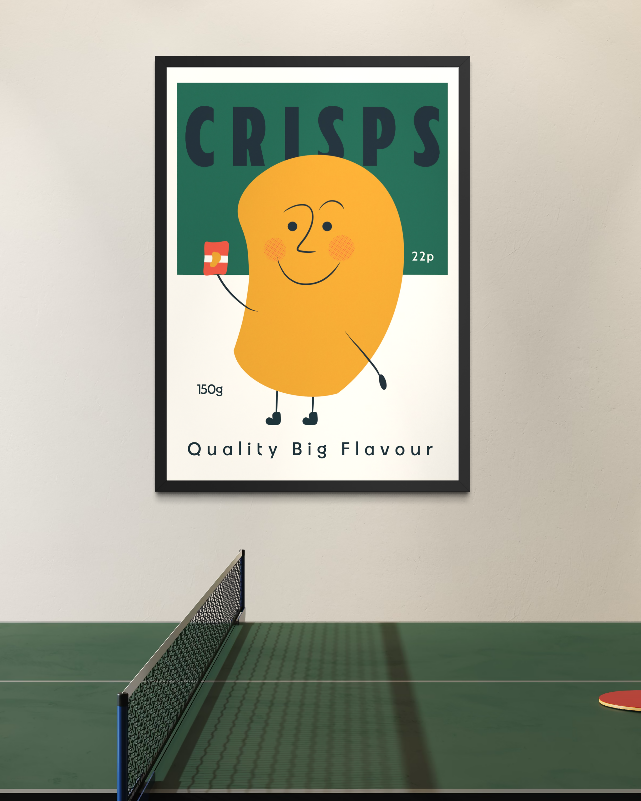 Crisps Retro Bar Snack Print