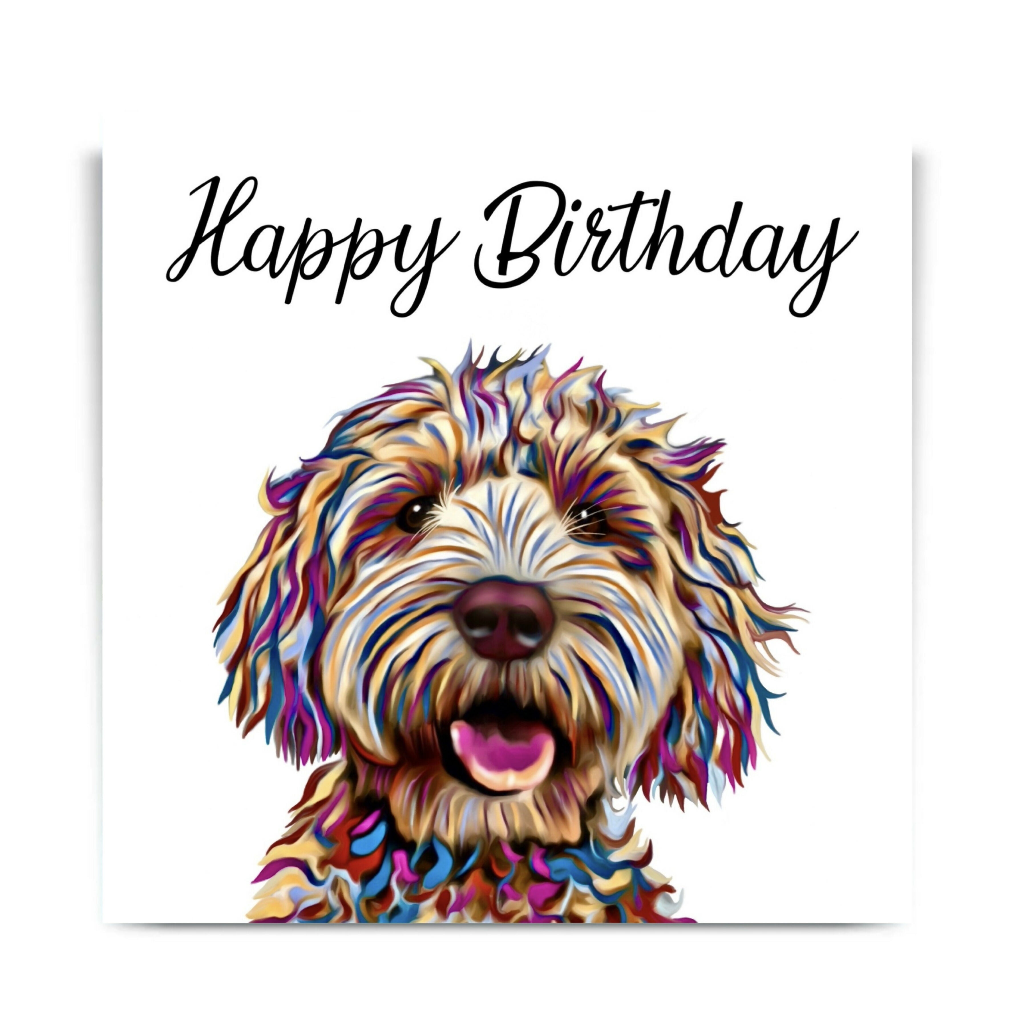 COCKAPOO DOG GREETINGS CARD