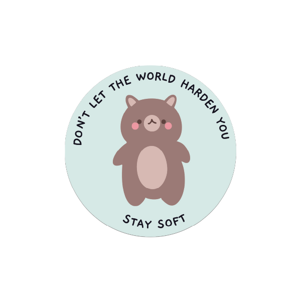 Stay Soft Vinyl Sticker
