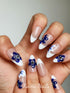 Handmade Press-on Nails - China Porcelain 10pcs