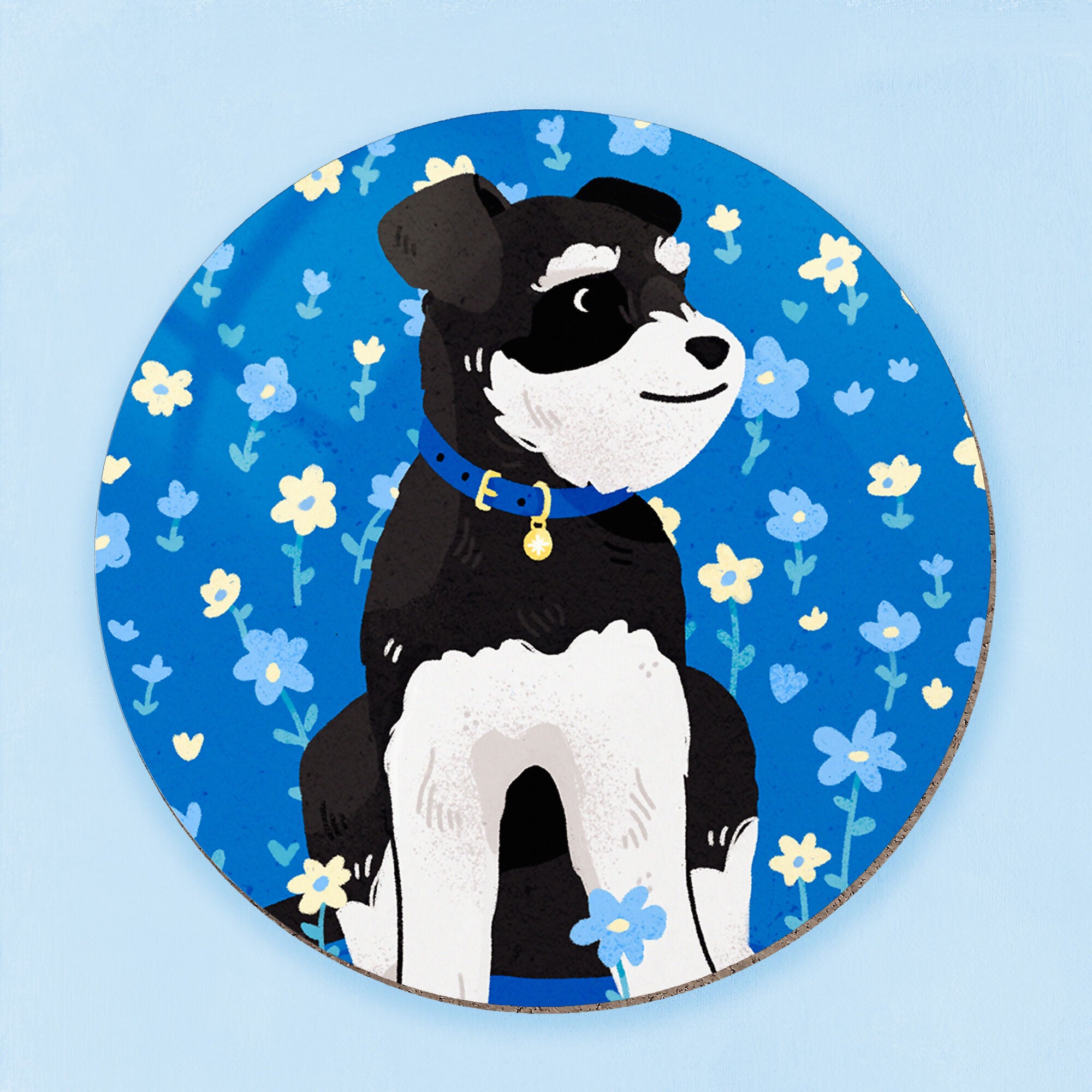 Schnauzer Friendly Dog Coaster