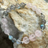 Handmade Sterling Silver Rose Quartz And Labradorite Stretch Bracelet