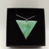 Powder Blue with Green Sprinkled Triangle Pendant