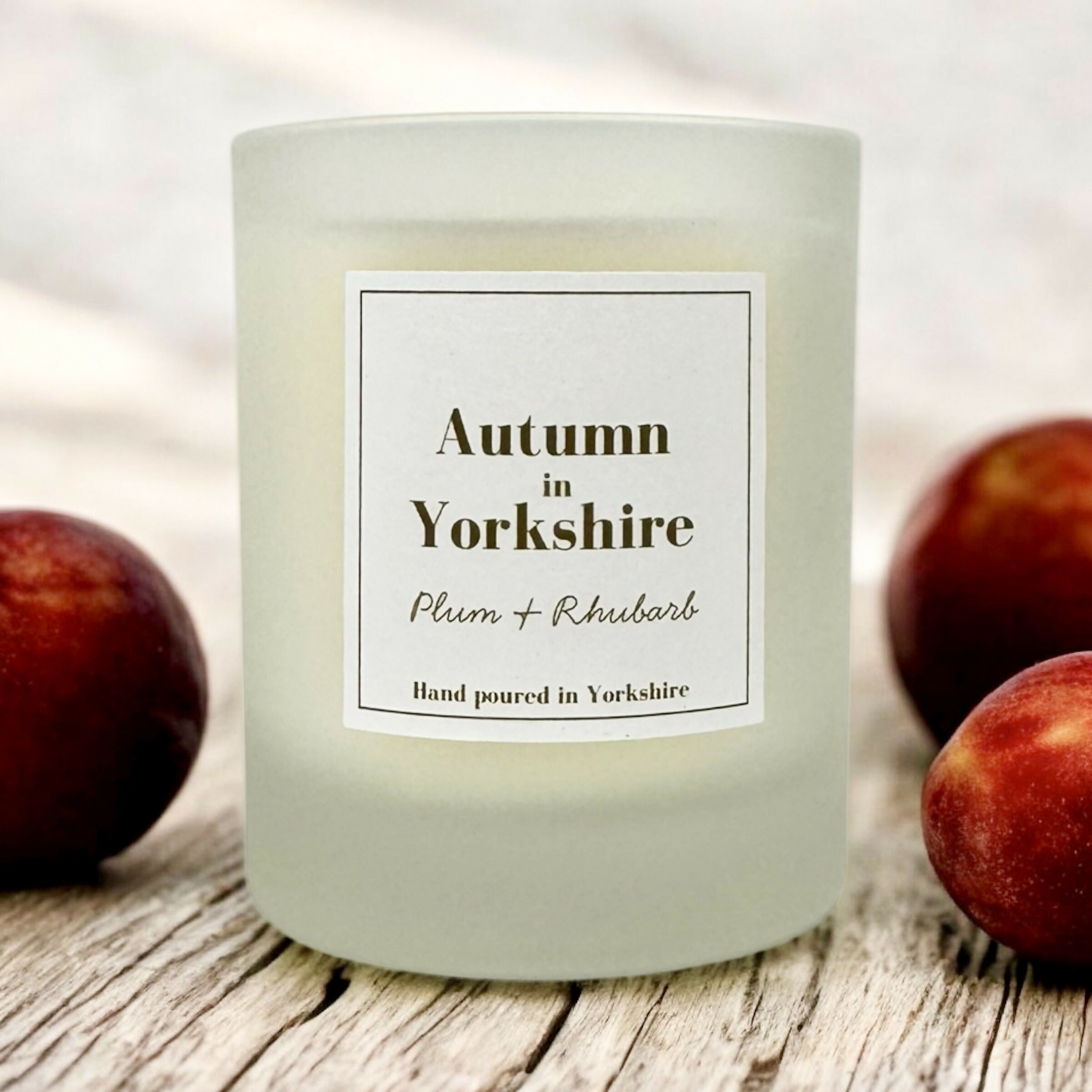 Autumn in Yorkshire - Plum and Rhubarb Candle - 150g