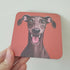 Greyhound Brown Dog Coaster