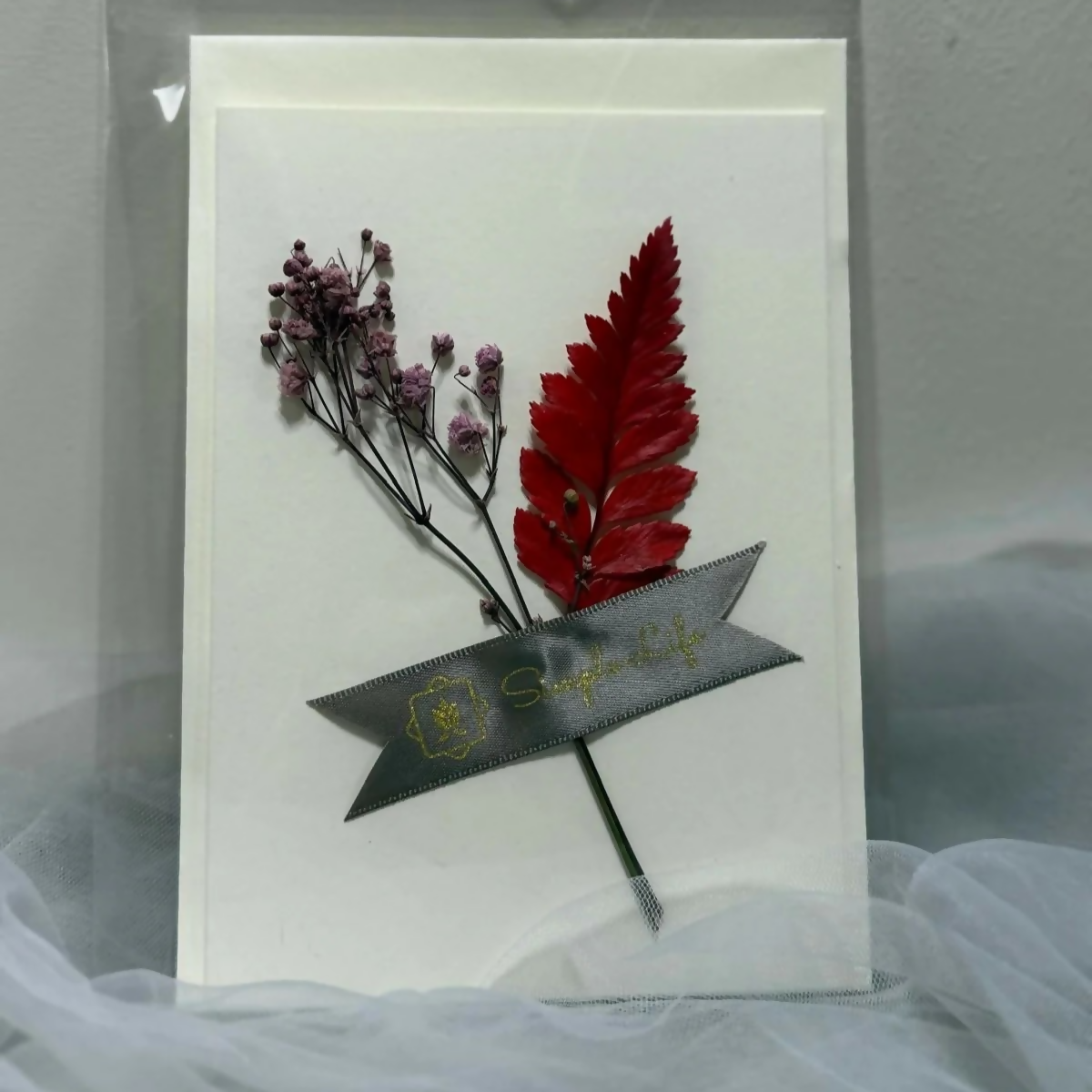 Preserved Flower Greeting Card