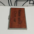 Wooden Business Card Box Keep Your Chin Up