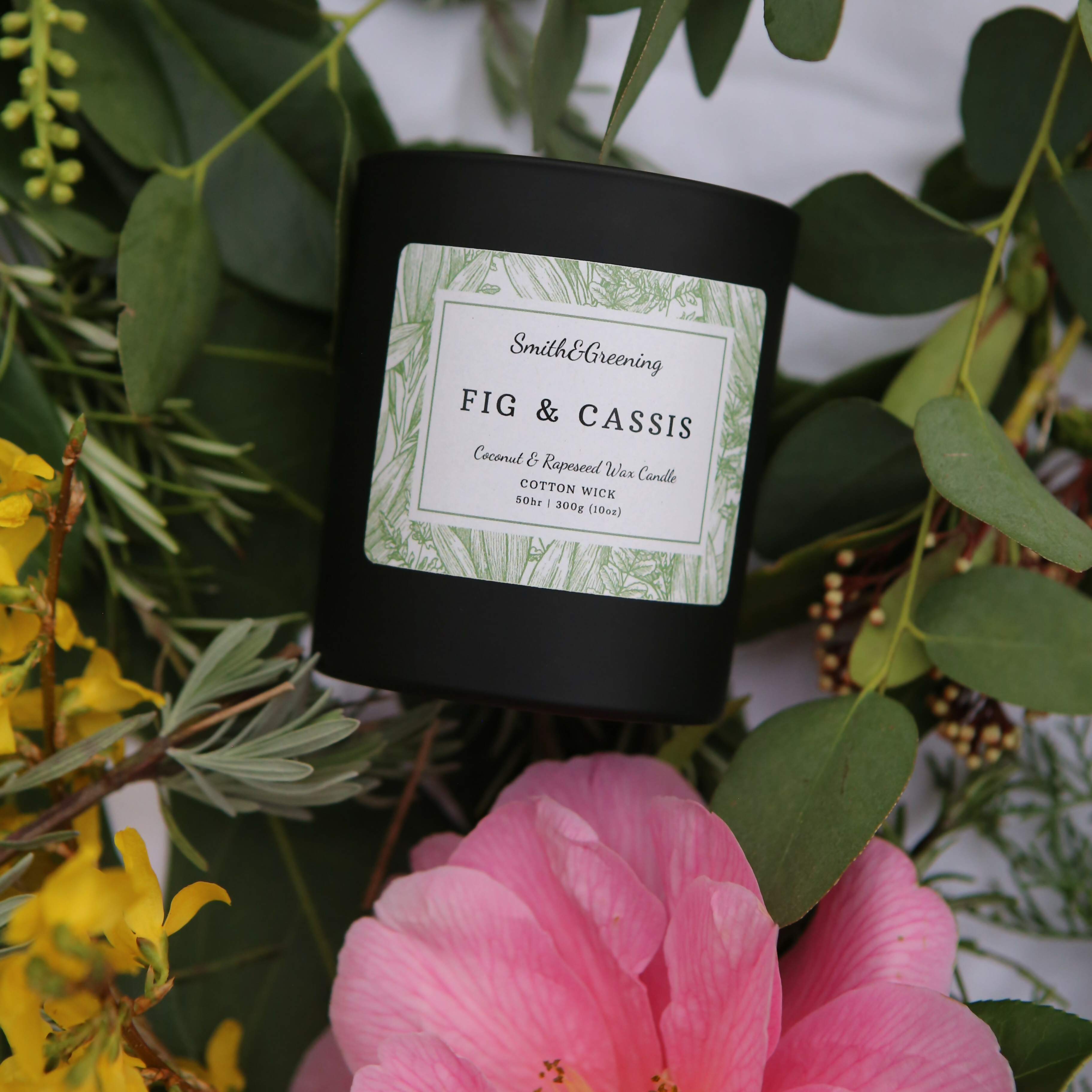 Hand Poured Fig & Cassis Coconut Wax Candle