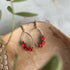 Red Poppy Flower Earrings