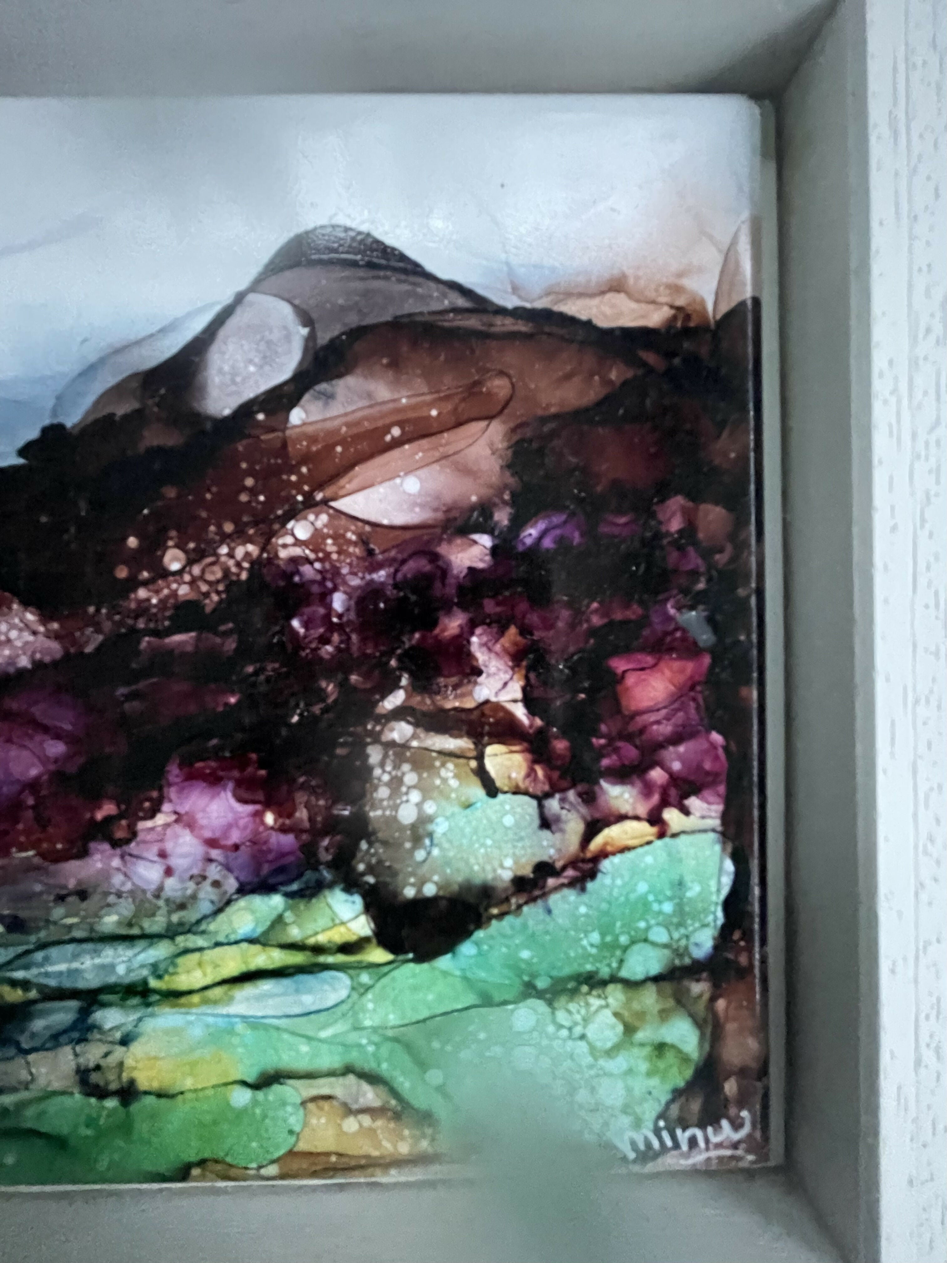 Iin The Rain  - Original Ceramic Painting