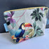 Medium Toiletry Bag - Stripy Kingfisher