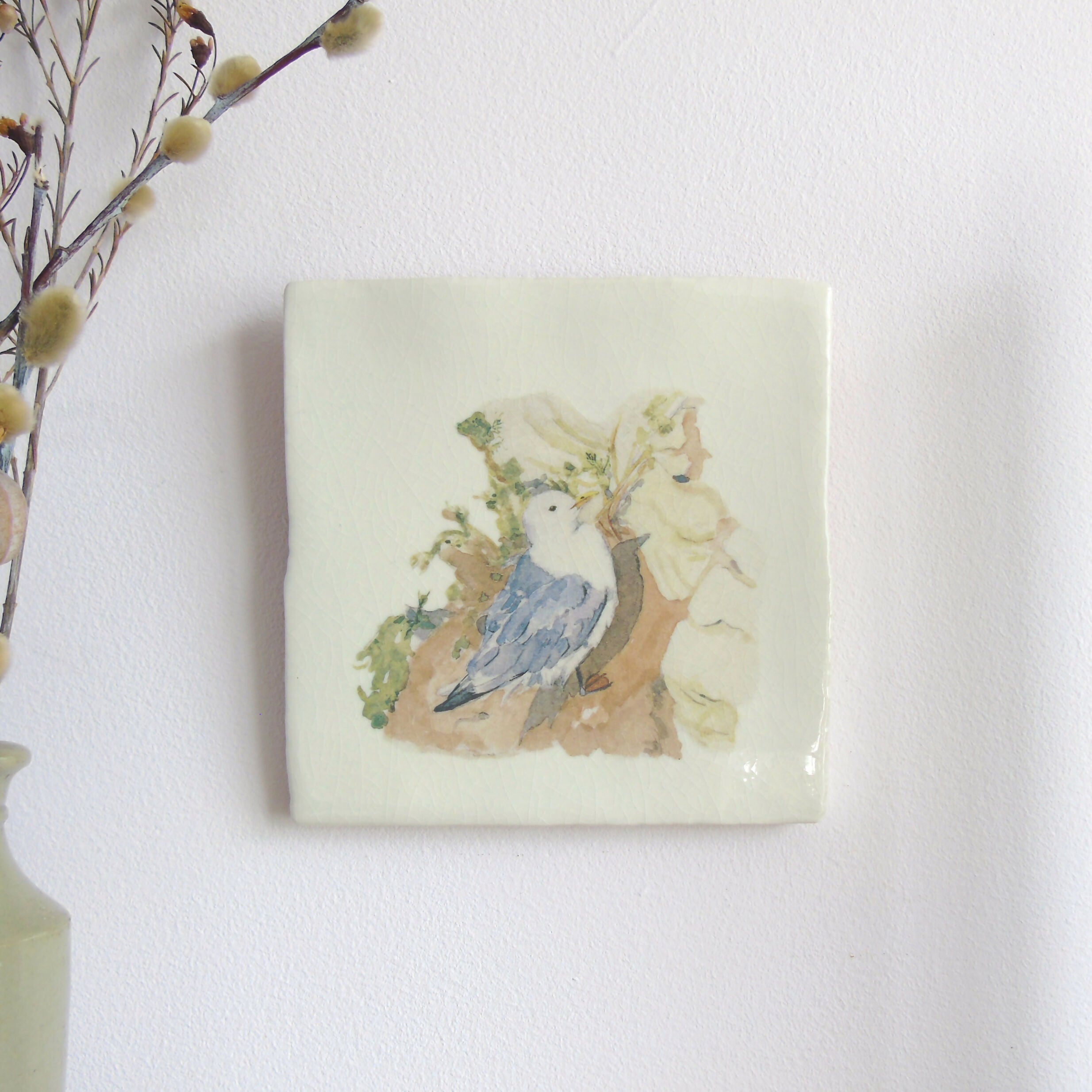 Kittiwake Ceramic Tile Wall Art