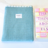 Teal Blue Gingham Lining Book Sleeve