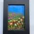 Poppies & Daisies - Black Framed Original Oil Painting Mini