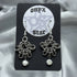 Chainmail Stars with Pearl Dangle Earrings