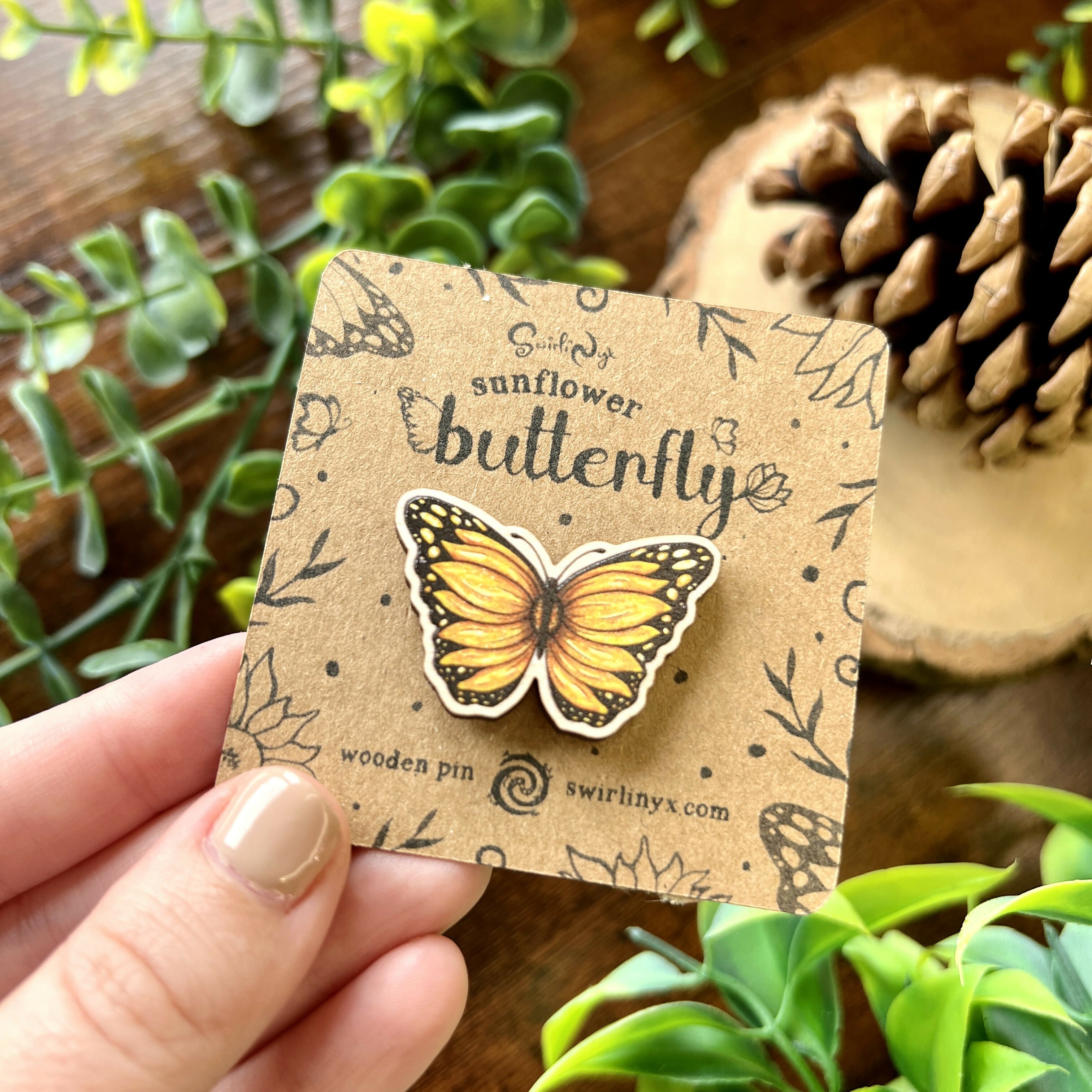 Sunflower Butterfly Wooden | Charming Nature | Art & Soul