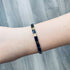 Japanese Tila Glass Bead Bracelet - Black