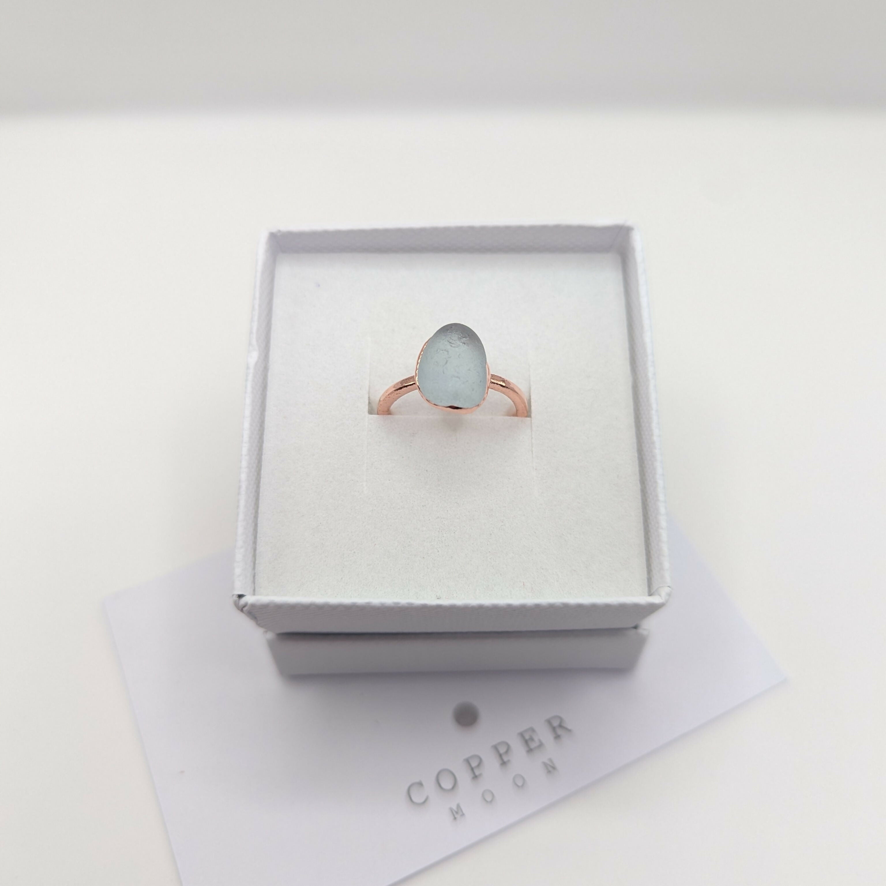 SEAGLASS RING- SIZE I 1/2