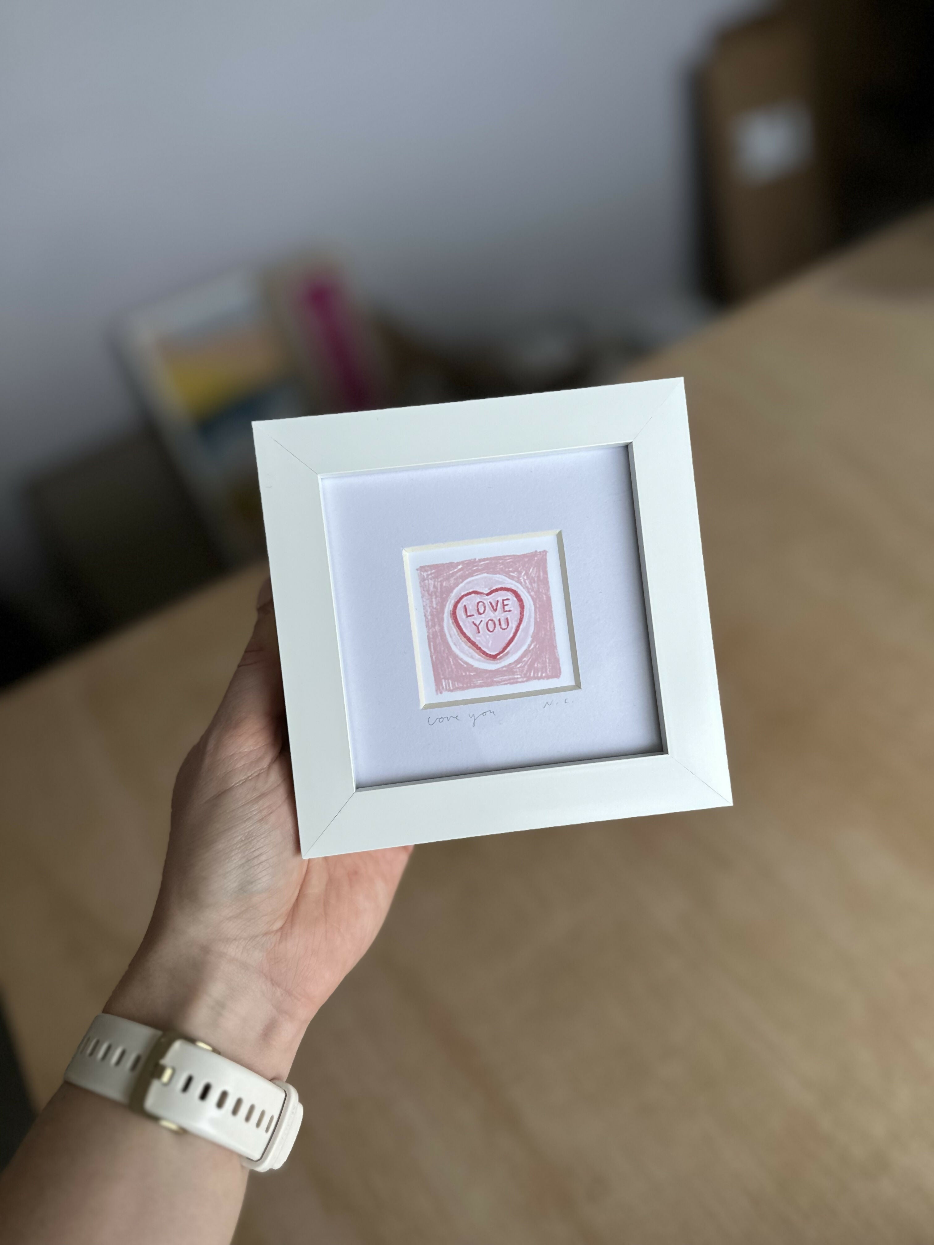 Love You Love Hearts Mini Print