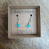 Sagittarius Turquoise Zodiac Wire Wrapped Earrings
