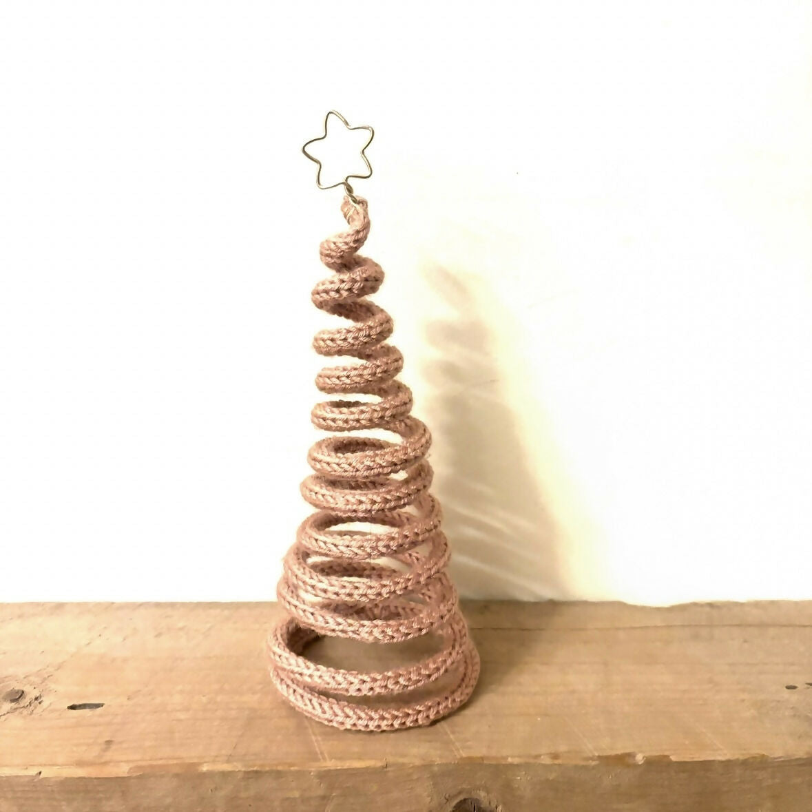Wooly wire spiral Christmas tree