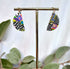 Funky Pattern Collection - Semi Circle Polymer Clay Earrings