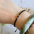 Amethyst Birthstone Bracelet; Single Crystal Macrame Adjustible February Gift Bracelet