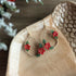 Big Teardrop Christmas Earrings