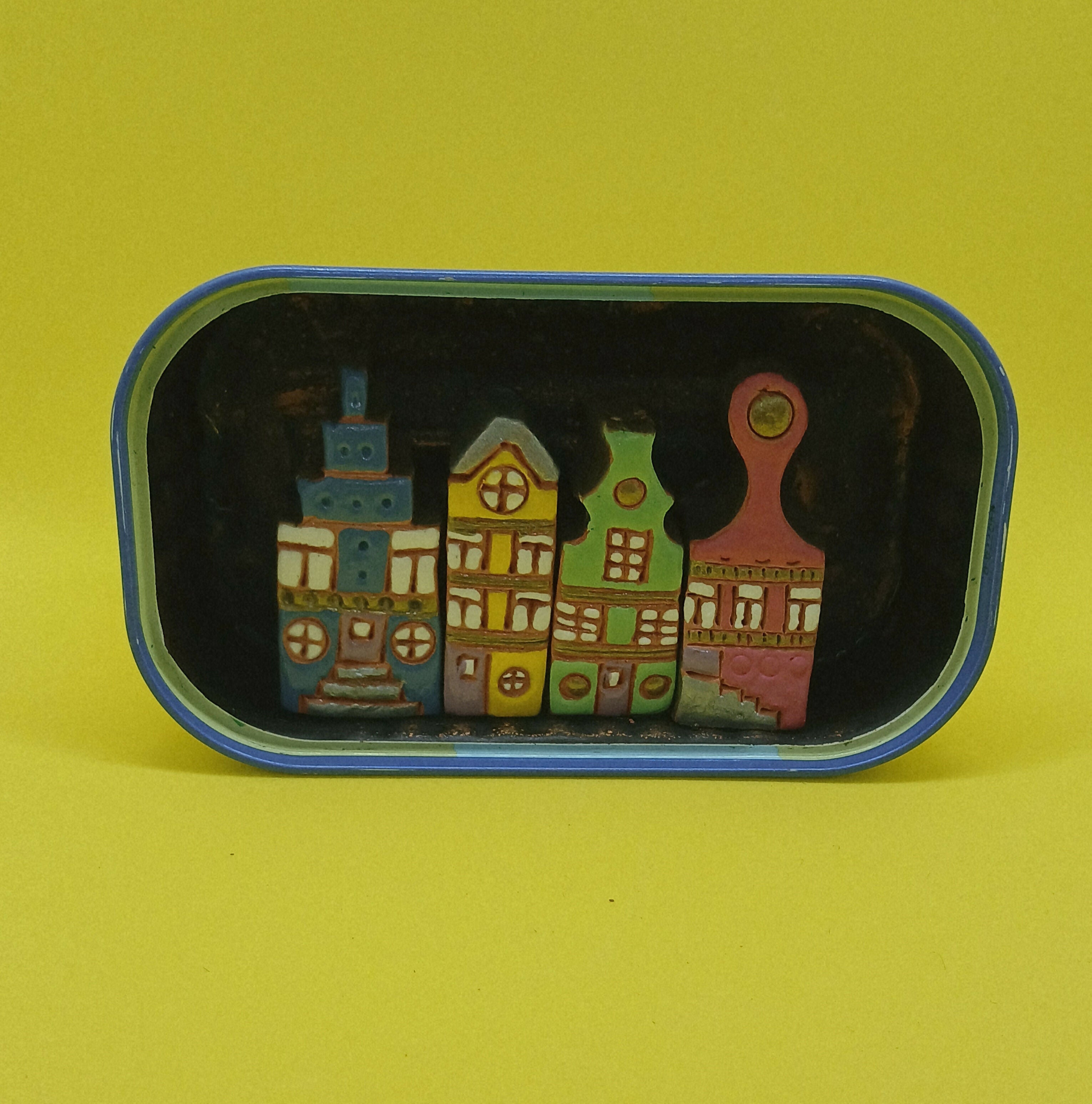 Colourful Dutch Houses Tin