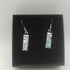Silver and Light Blue Shimmer Earrings