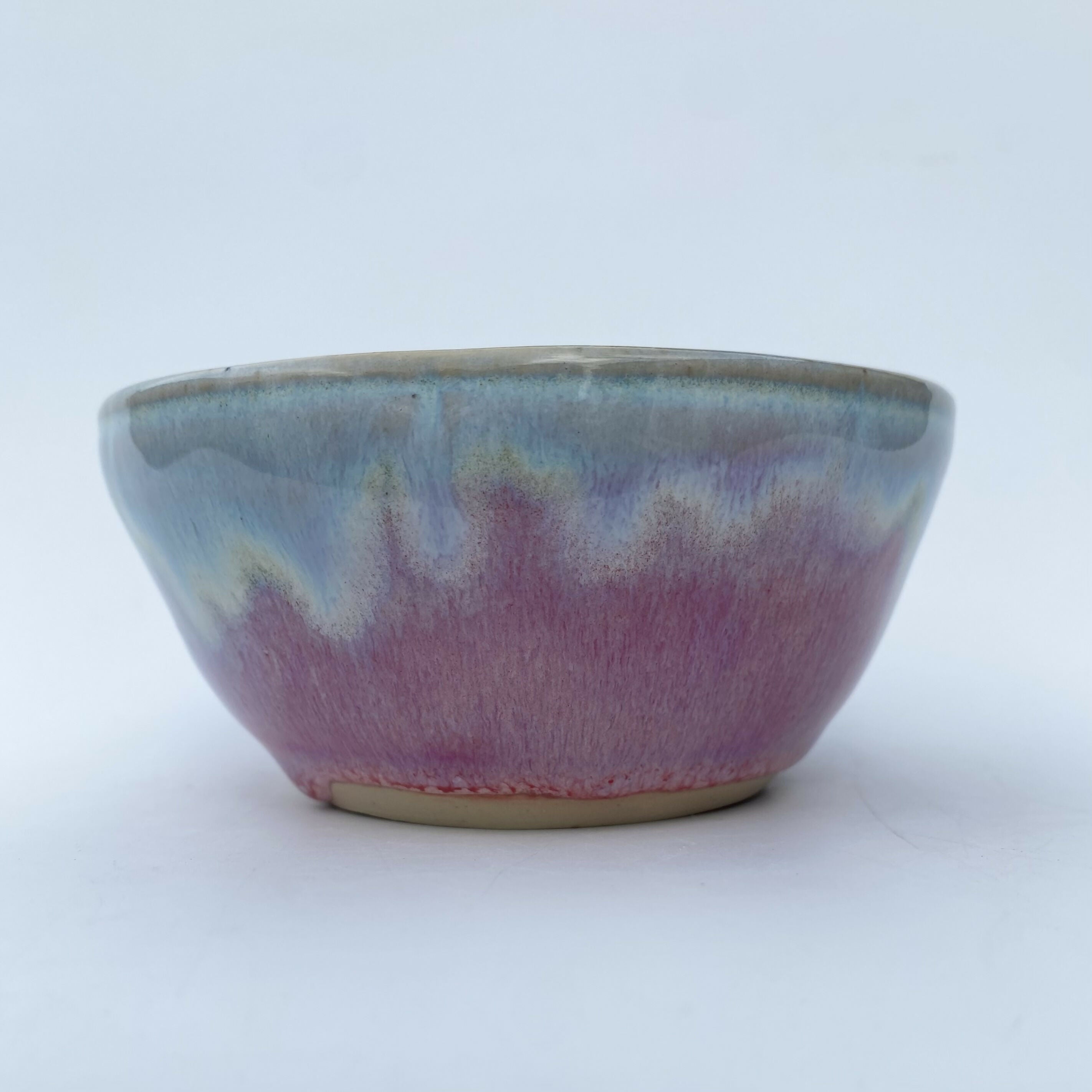 Handmade Ceramic Pink And Green Trinket Dish