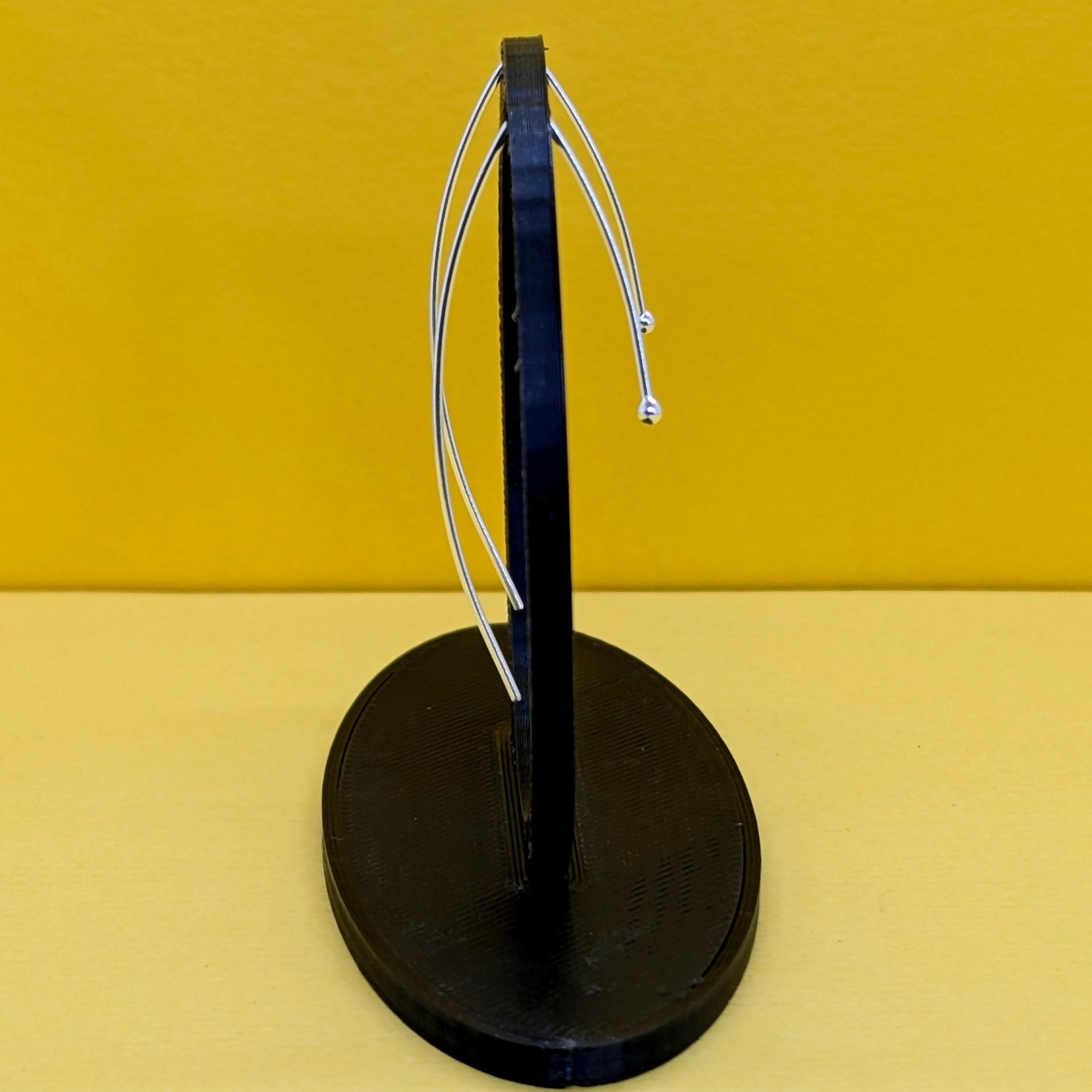 'Snow Drop’ Sterling Silver Threader Earring