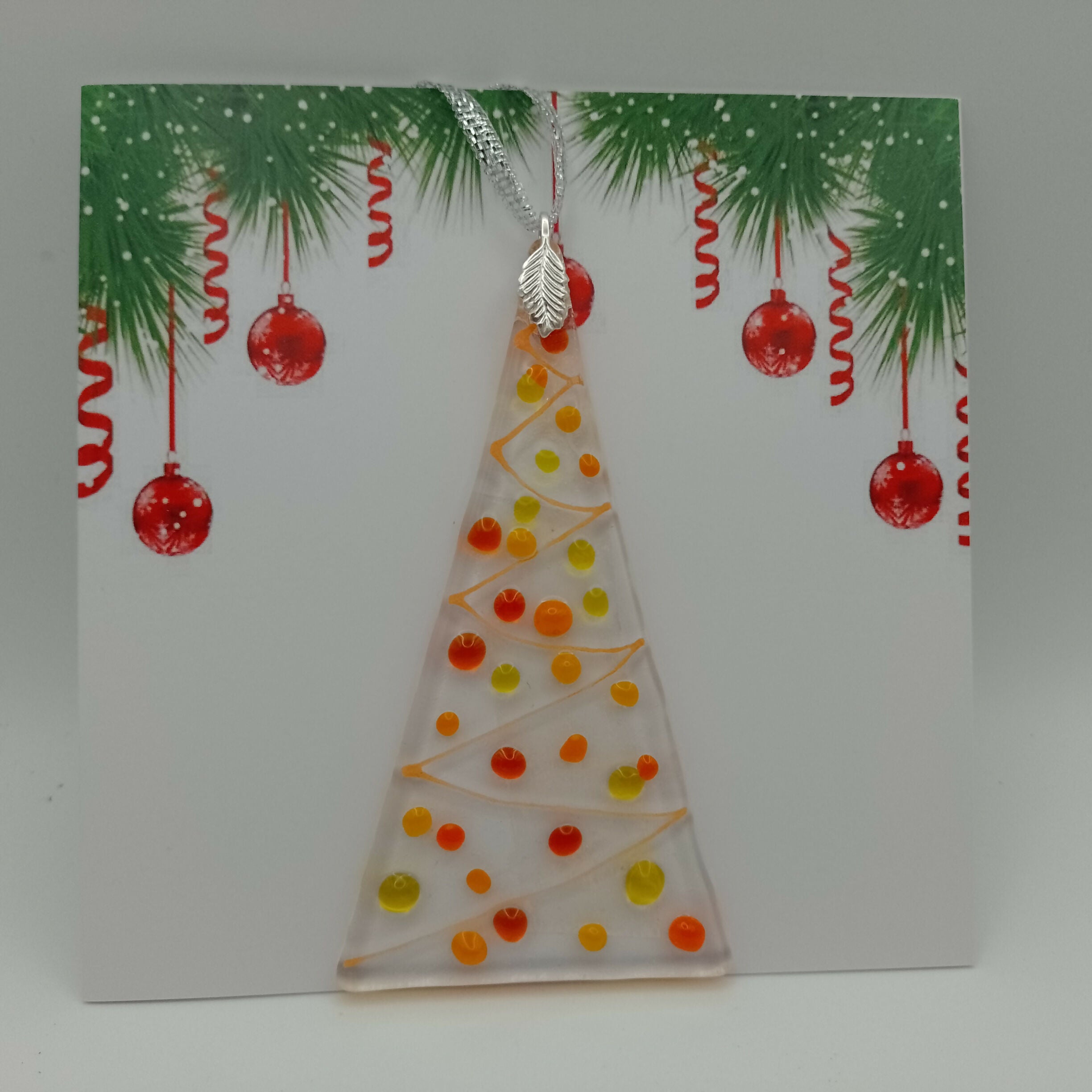 Fused Glass Christmas Card