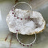 Handmade Sterling Silver Rhodonite Beaded Hoop Earrings