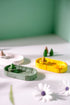 Incense cone holder and matches dish