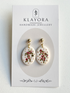 Christmas Polymer Clay Earrings With Gold Plated Fastenings