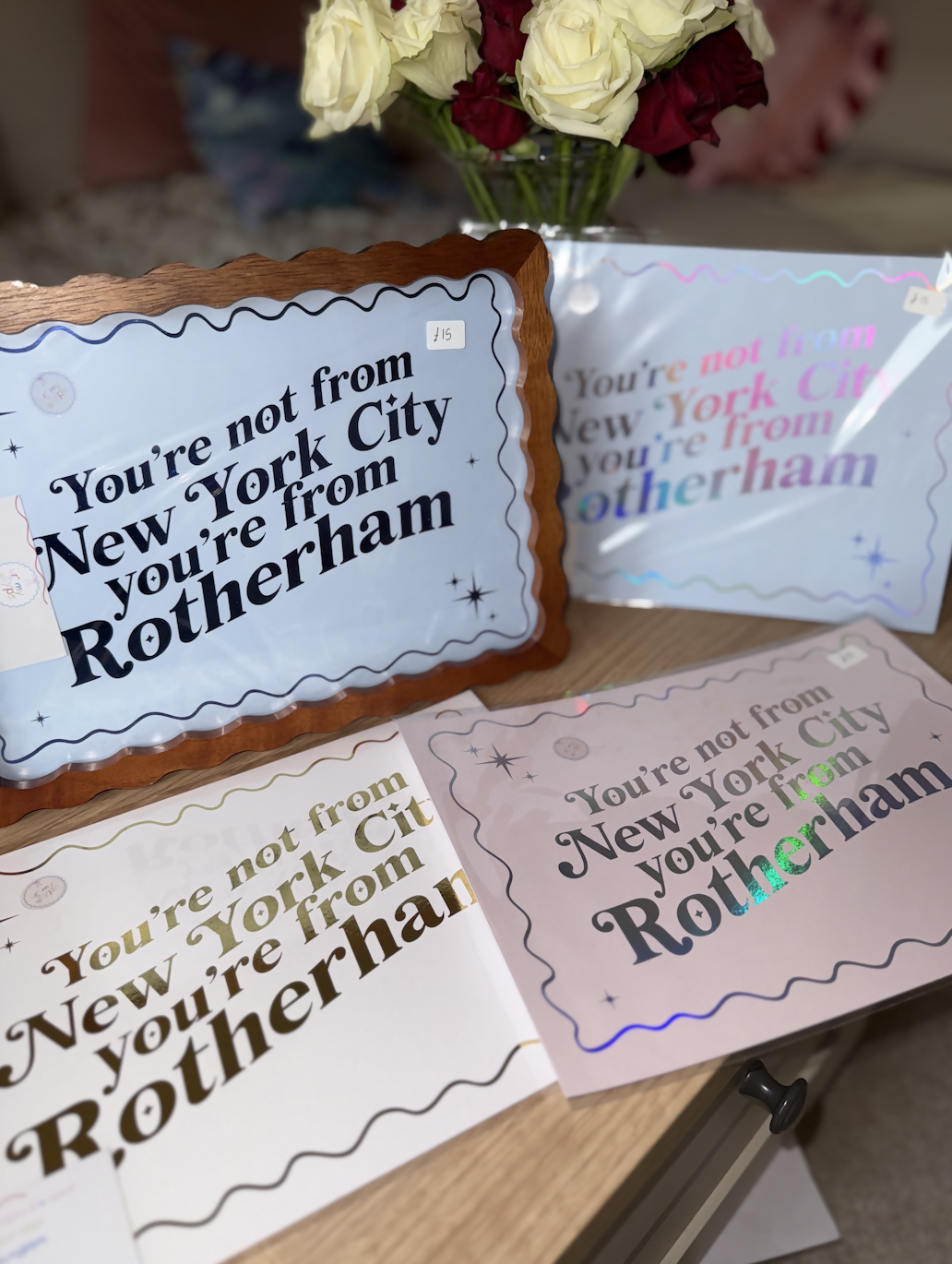 You're Not From New York City Hot Foil Lyric Print