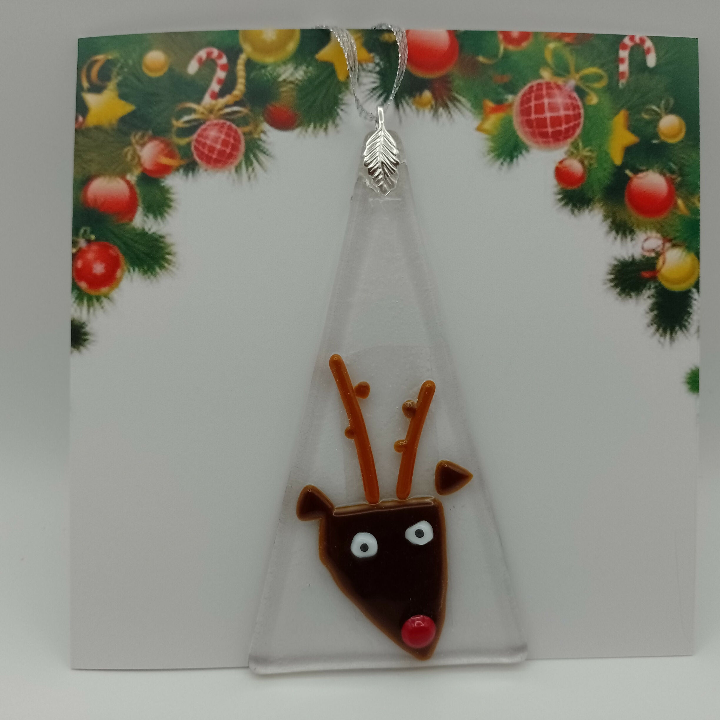 Fused Glass Christmas Card