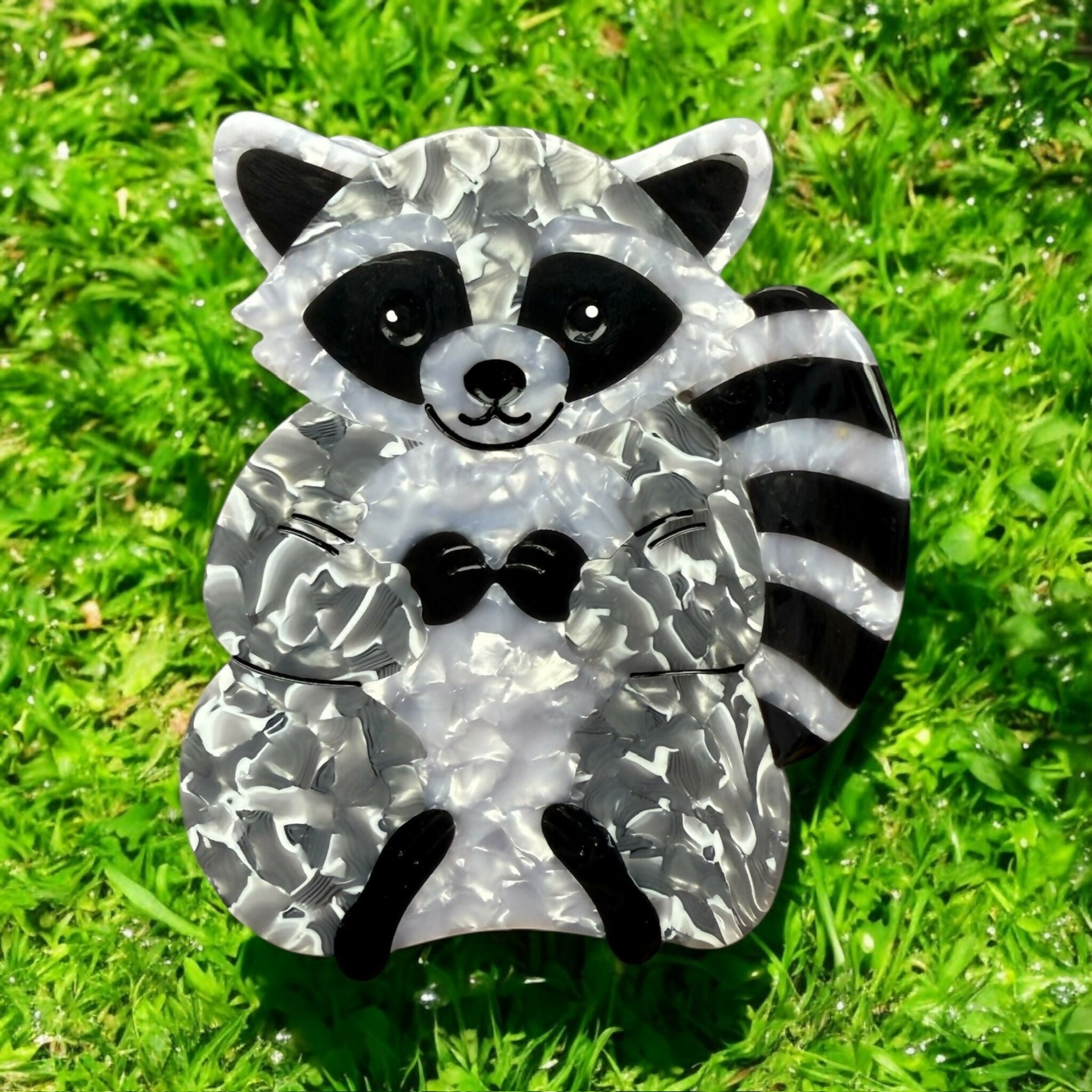 Raccoon Hair Clip / Claw