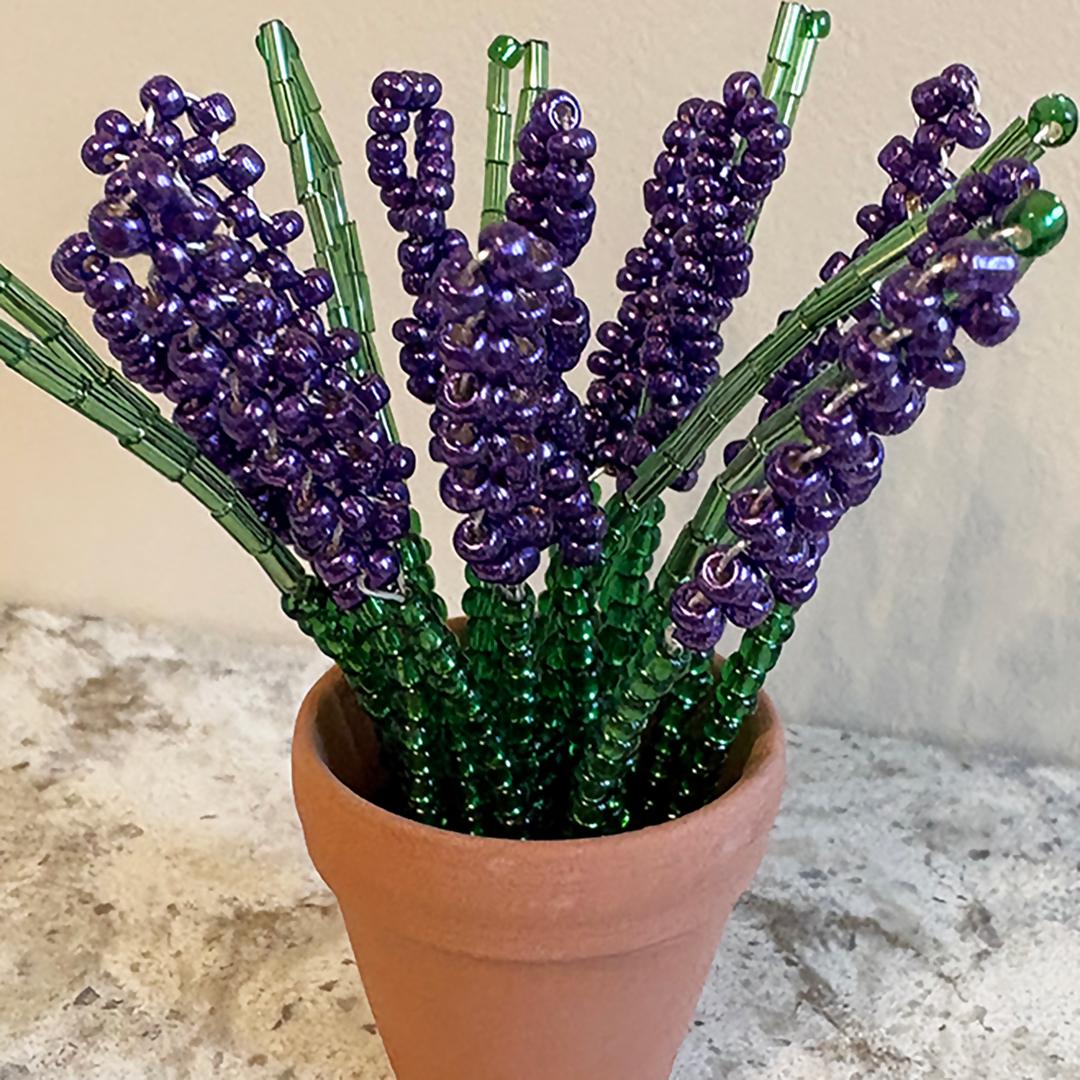 Beaded Potted Lavender Craft Kit