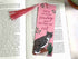 Tabby Cat Bookmark Pink