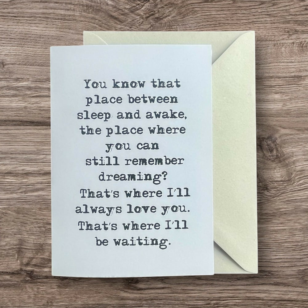 You Know That Place Card Plain