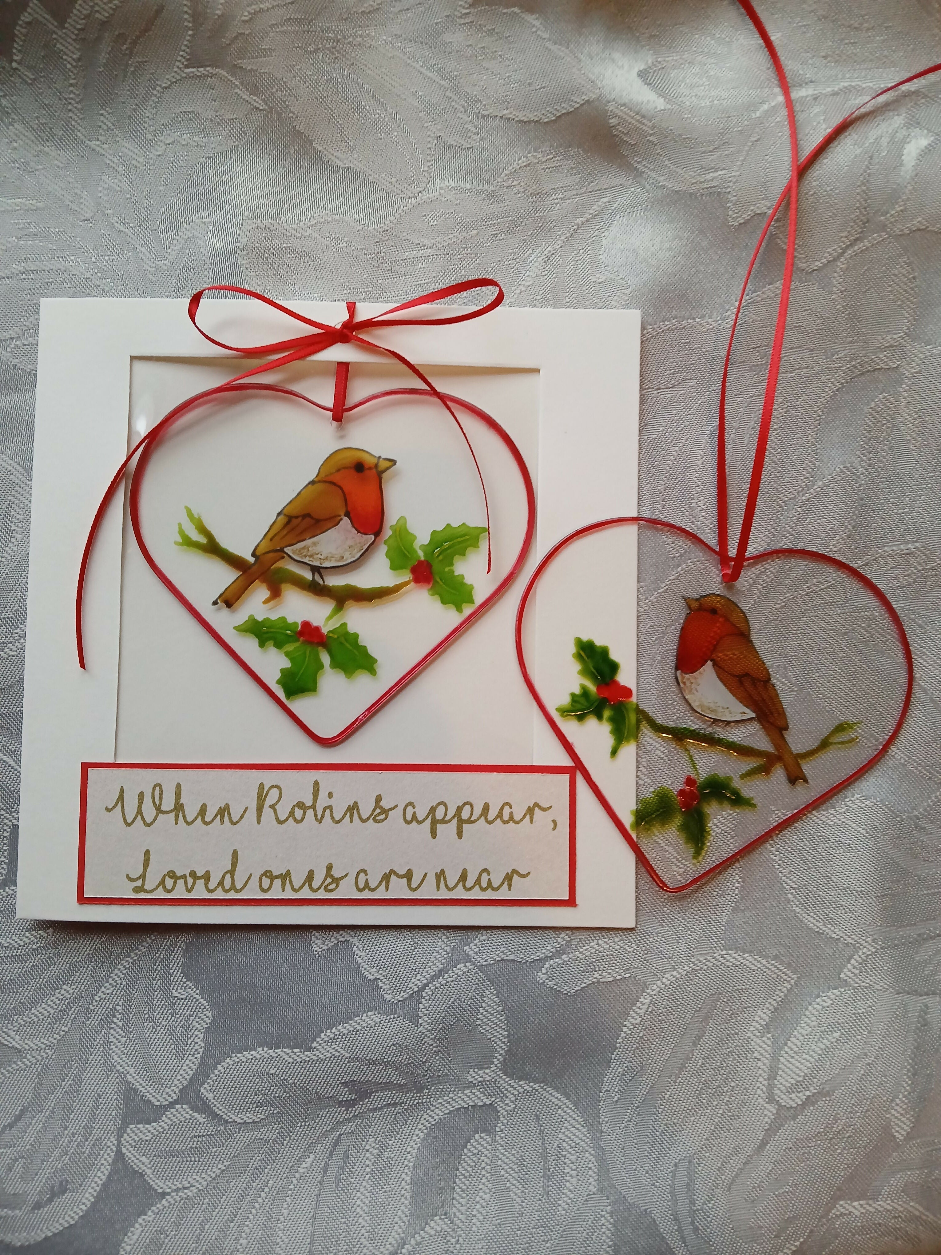 Painted glass, Christmas card collection